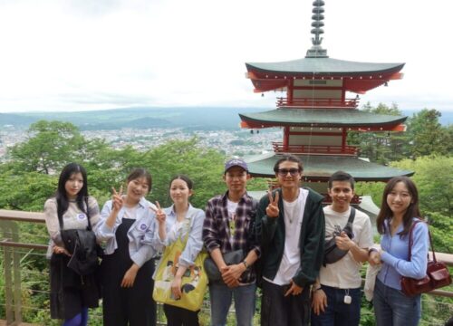 春の日緬青年交流会:「初夏のやまなし大満喫♪感動の富士山ビュー「フジヤマテラス」ランチビュッフェ&まさに日本の絶景「新倉富士浅間神社」参拝と初夏の宝石!さくらんぼ狩り食べ放題」日帰りバスツアーを開催