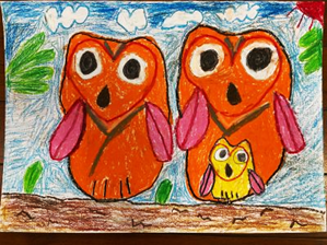 なかよしのフクロウ